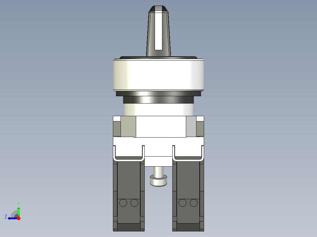 B2005252-开关 22mm 带 1 个常开触点和 1 个常闭触点右视图