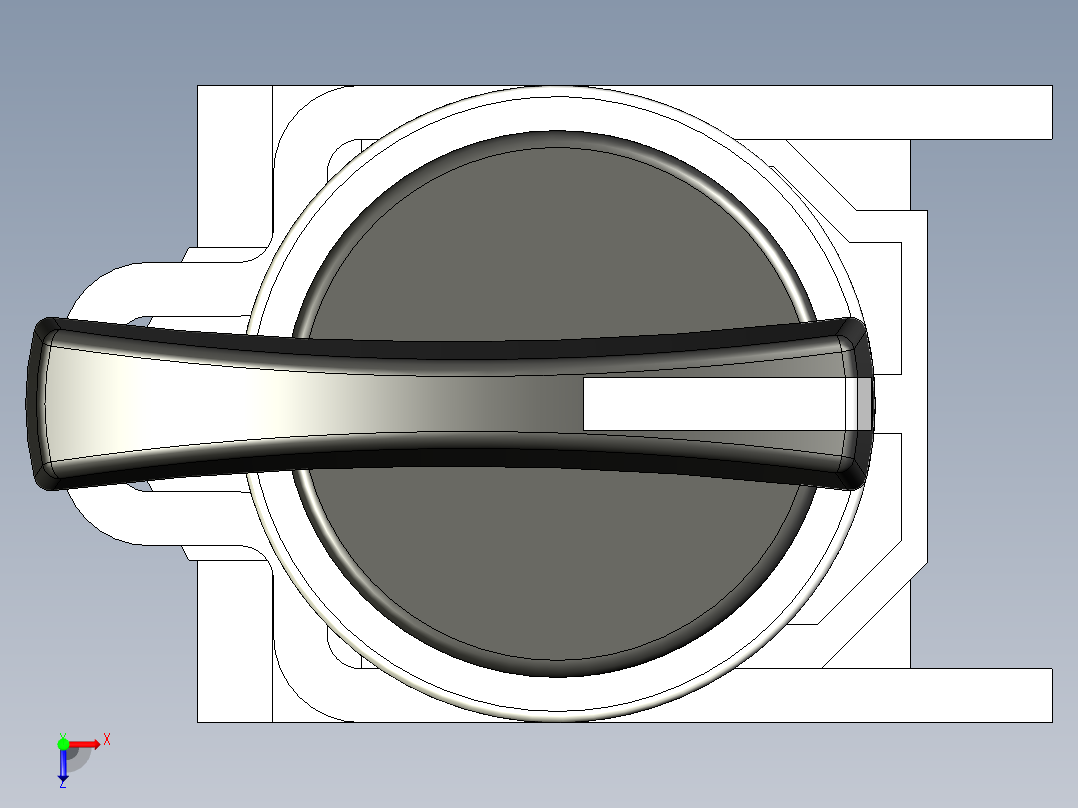 B2005252-开关 22mm 带 1 个常开触点和 1 个常闭触点俯视图