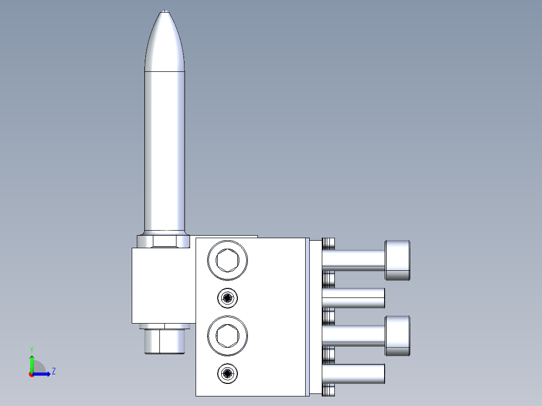 A0003238-焊接夹具，1E P1E2C 针座安装组件-2-向可调组件左视图