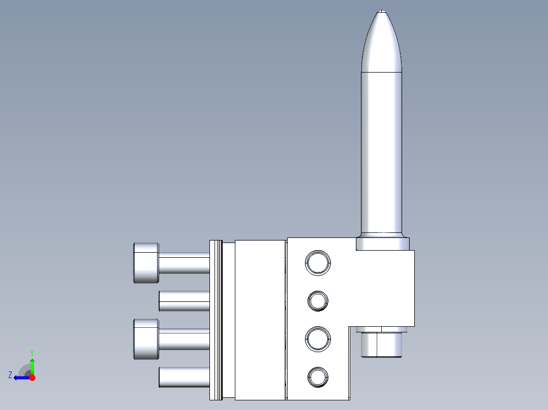 A0003238-焊接夹具，1E P1E2C 针座安装组件-2-向可调组件右视图