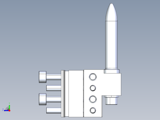 A0003238-焊接夹具，1E P1E2C 针座安装组件-2-向可调组件右视缩略图