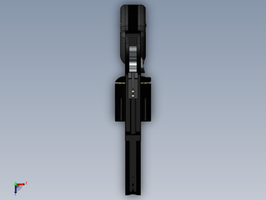 手枪左轮冲锋枪老式狙击步枪设计3D图纸revolver-22-lr SW STP俯视缩略图