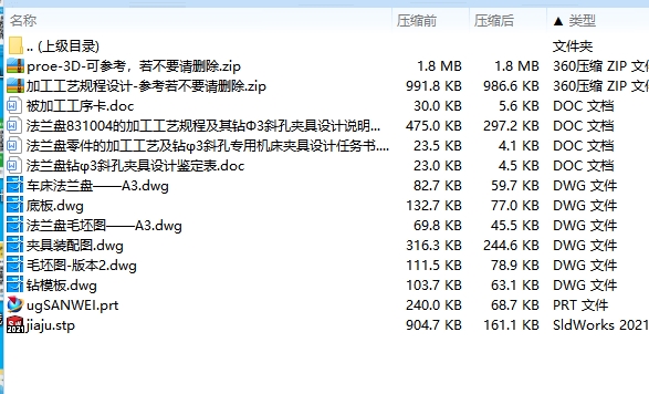 法兰盘831004的加工工艺规程及钻Φ3斜孔夹具设计含非标5张CAD图