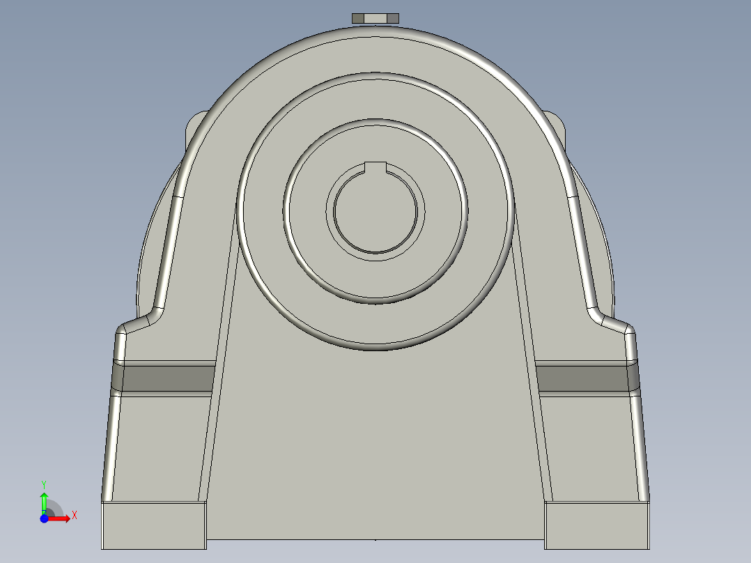 GH卧式高速比附三相单相铝壳刹车齿轮减速马达GH-40-400W-800-S-G1-LD-HO前视图