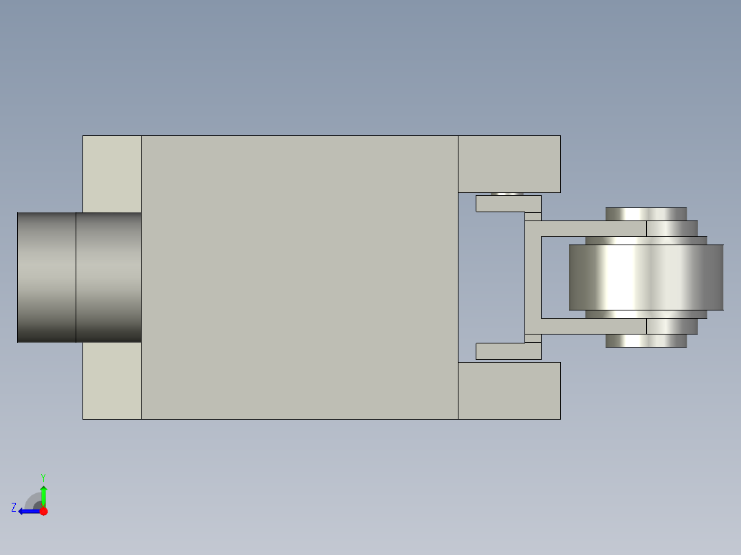 布局-微动开关欧姆龙Z-15GW2-B1右视图