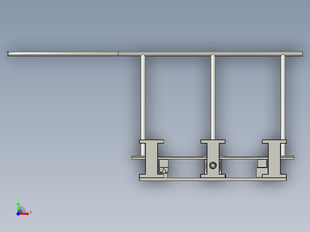 充电接口检测自动化设备设计-前段开合装置-V1前视图