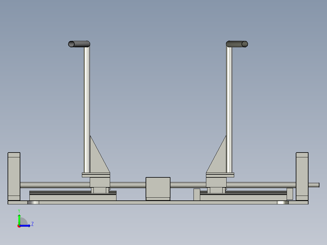 充电接口检测自动化设备设计-前段开合装置-V1左视图