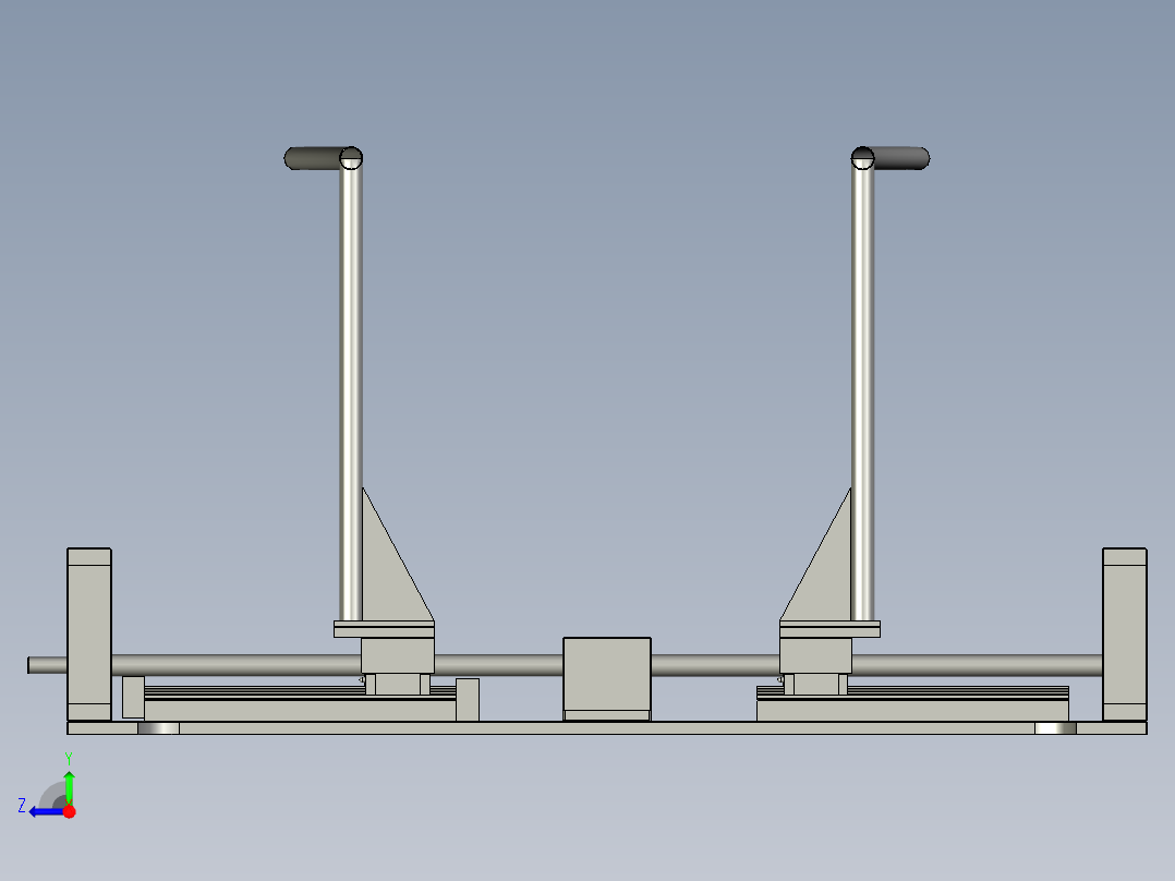 充电接口检测自动化设备设计-前段开合装置-V1右视图
