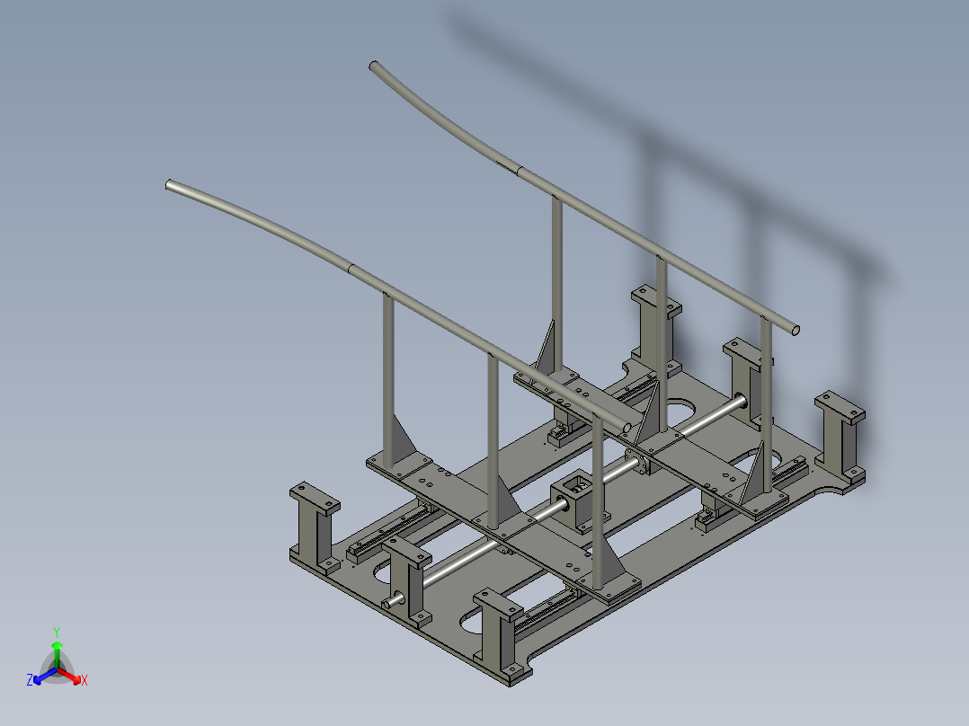充电接口检测自动化设备设计-前段开合装置-V1正等轴测图