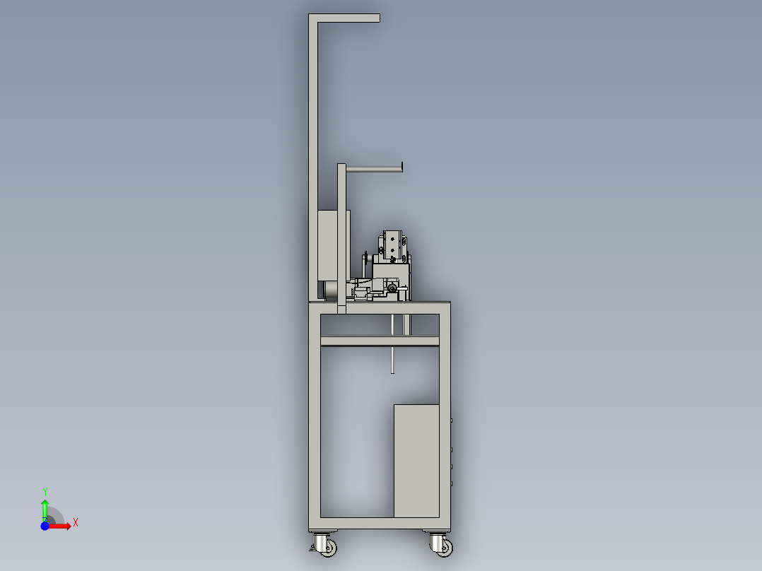 海绵内芯冲压设备前视图