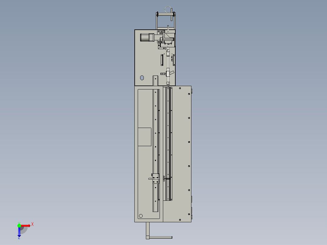 海绵内芯冲压设备俯视图