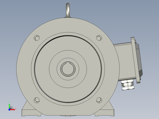 CQYD2-(160M-280M)B35右变极多速三相异步电动机YD2-160M-4-B35右前视缩略图