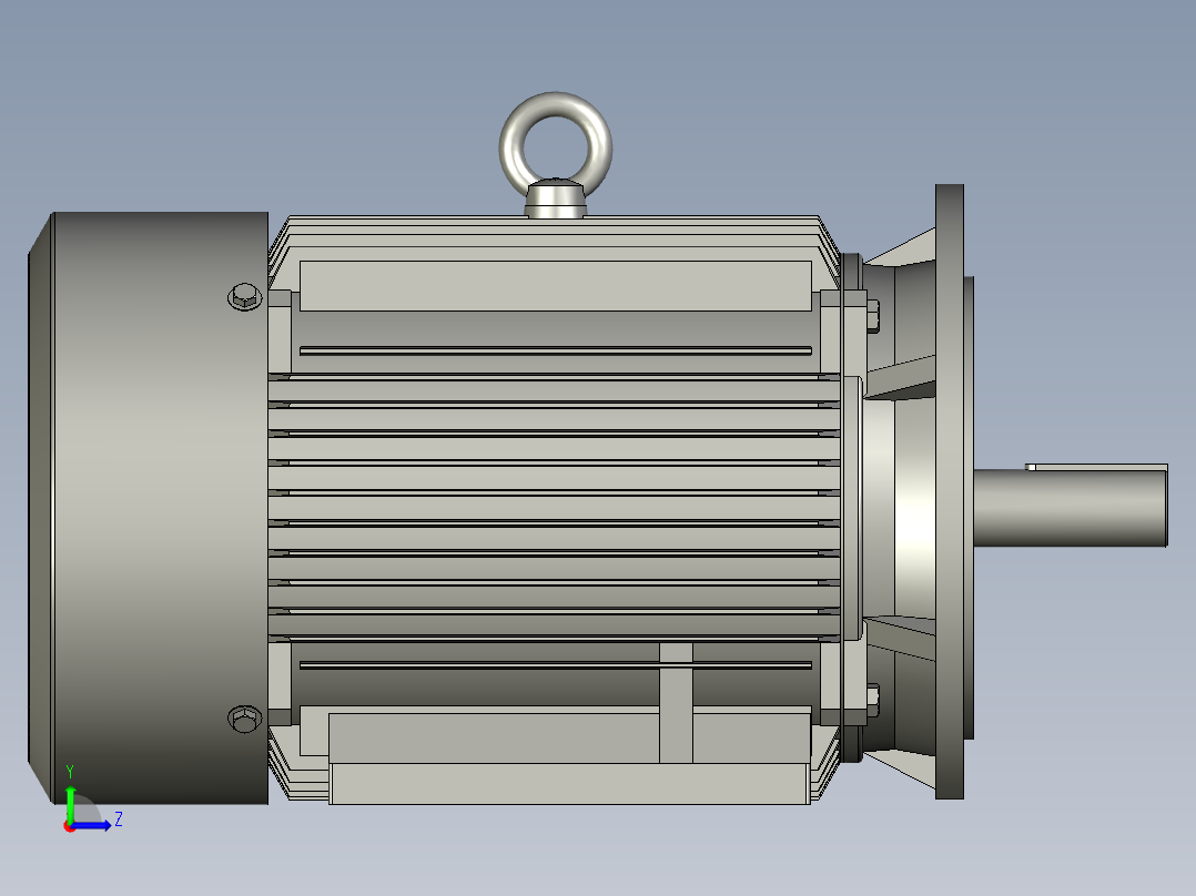 CQYD2-(160M-280M)B35右变极多速三相异步电动机YD2-160M-4-B35右左视图
