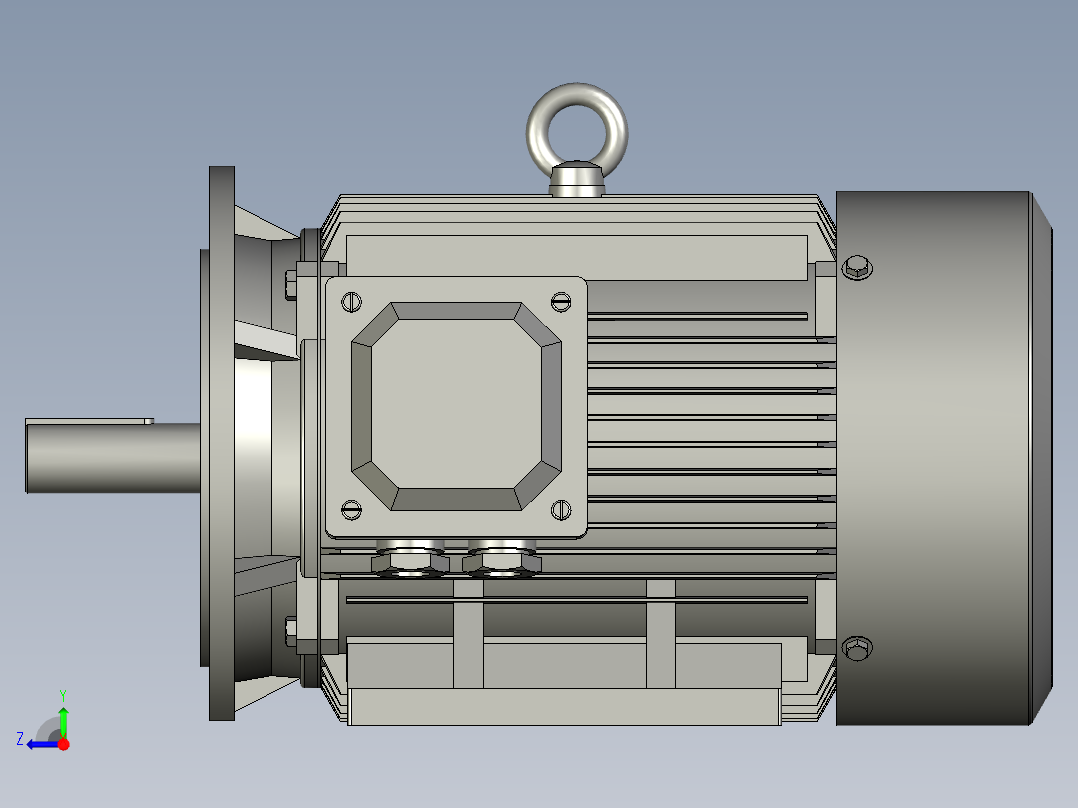 CQYD2-(160M-280M)B35右变极多速三相异步电动机YD2-160M-4-B35右右视图