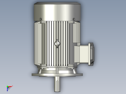 CQYD2-(160M-280M)B35右变极多速三相异步电动机YD2-160M-4-B35右俯视缩略图
