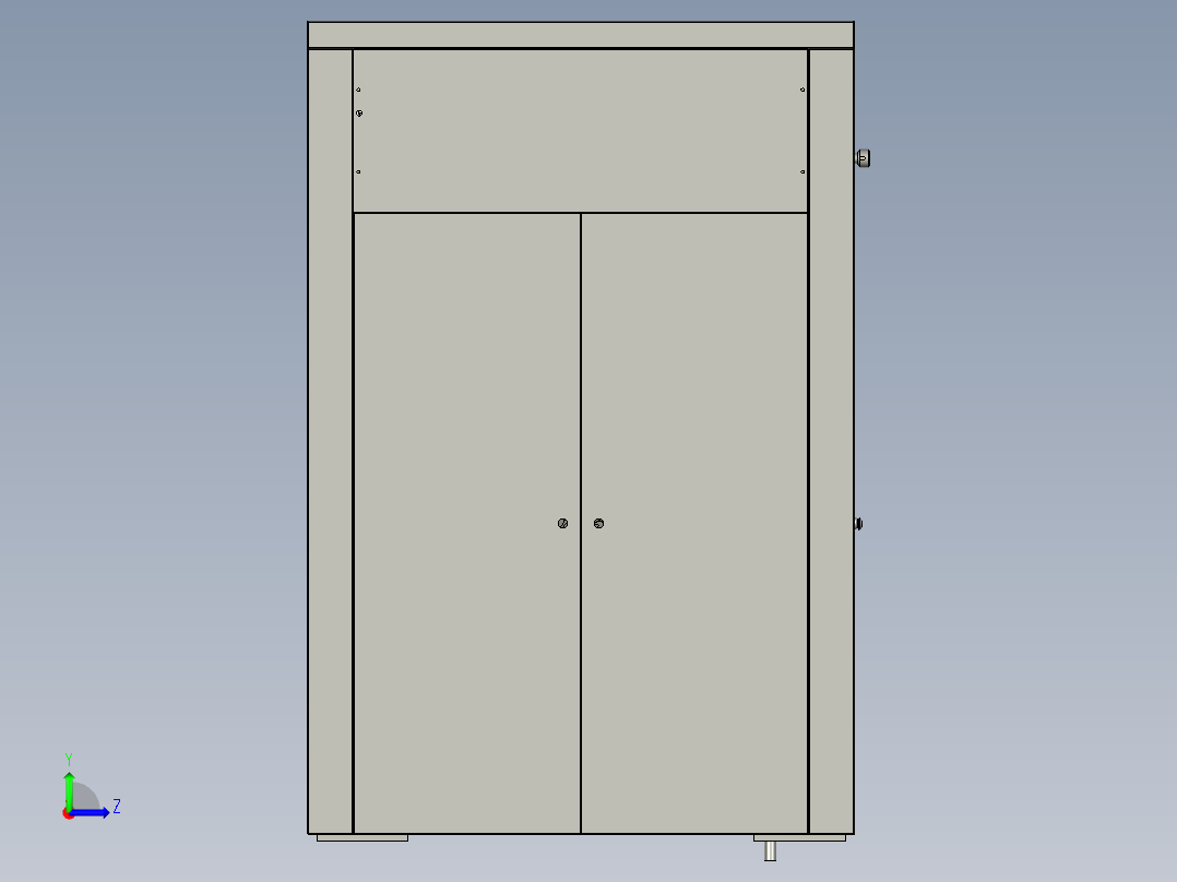 生活垃圾粉碎回收装置左视图