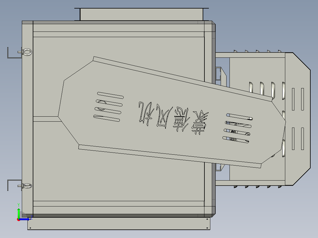 粉末涂料用的稳定型高压风机左视图