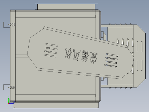 粉末涂料用的稳定型高压风机左视缩略图