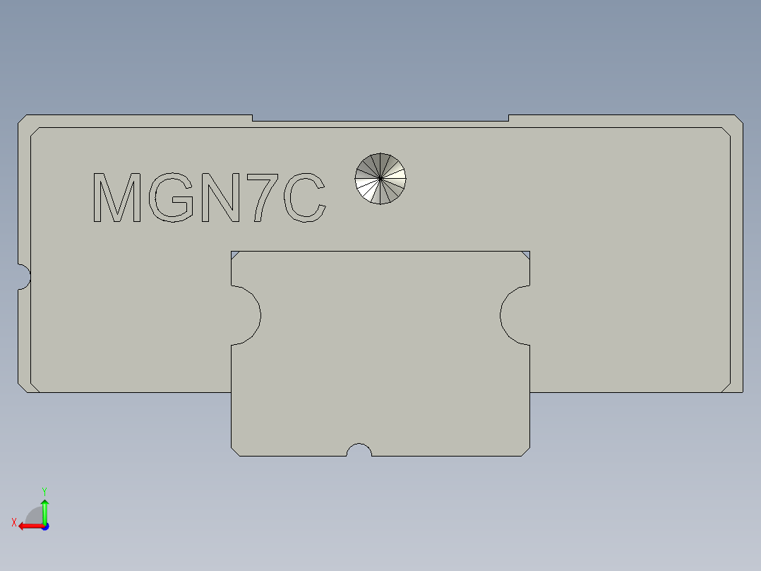 MGN7C1R27Z1CM(2孔分中E6+6)后视图