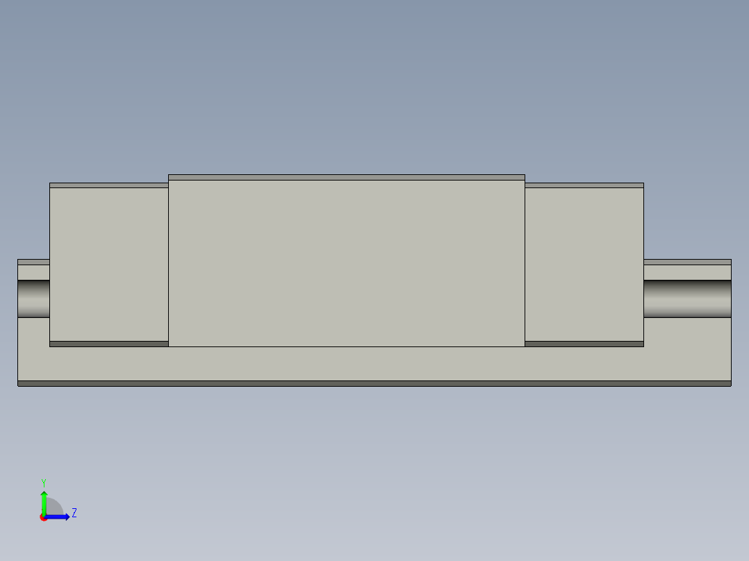 MGN7C1R27Z1CM(2孔分中E6+6)左视图