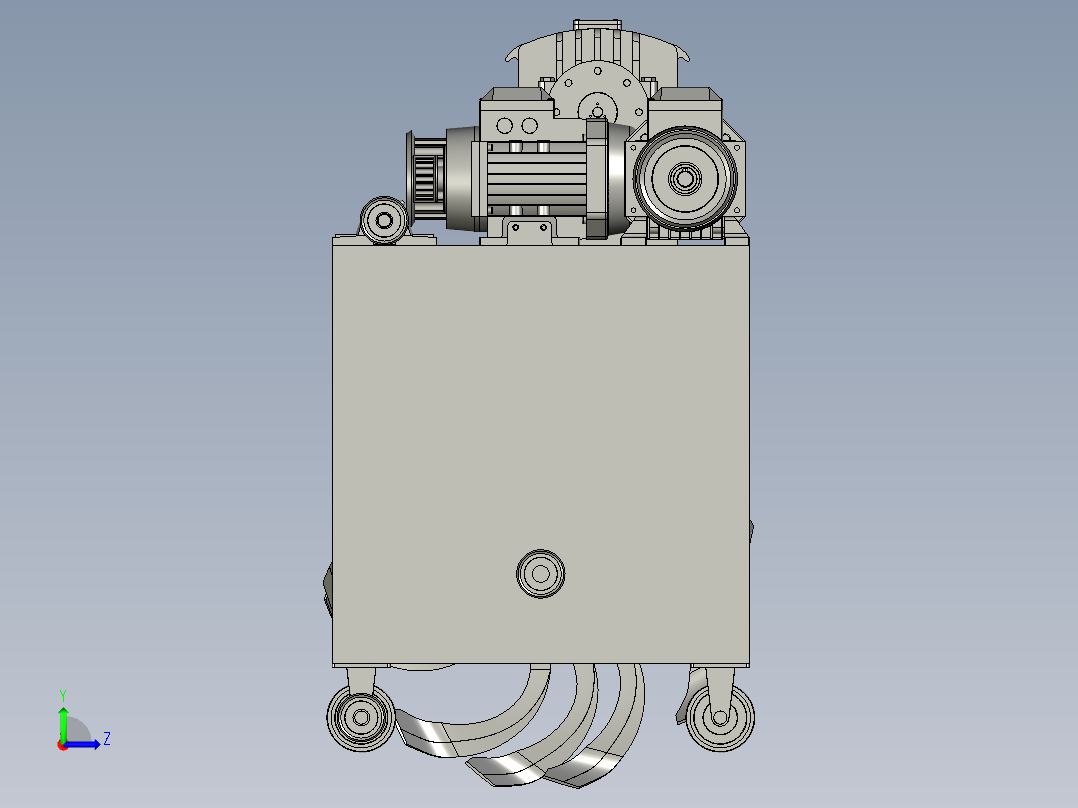 抛翻装置左视图