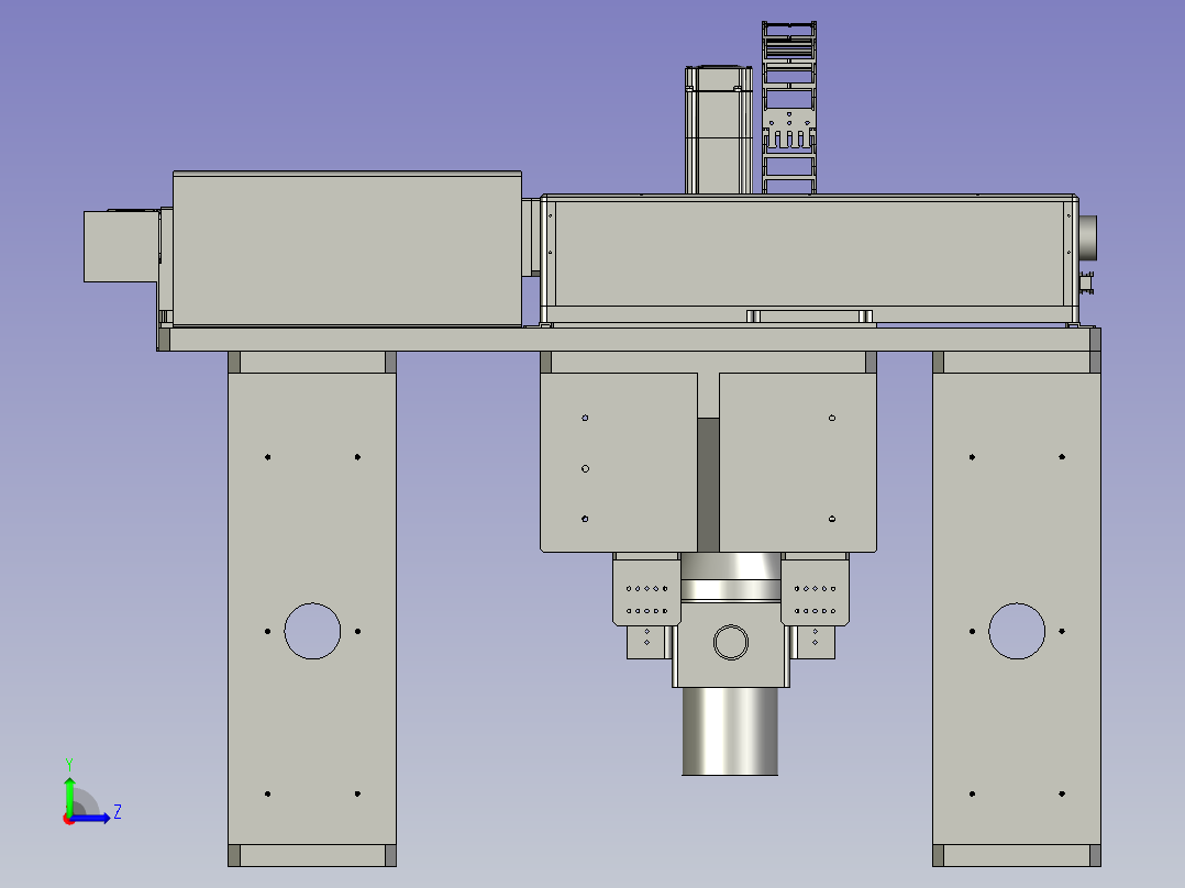 全自动铜膜天线切割检测自动化生产线S2d01-002激光切割组件左视图