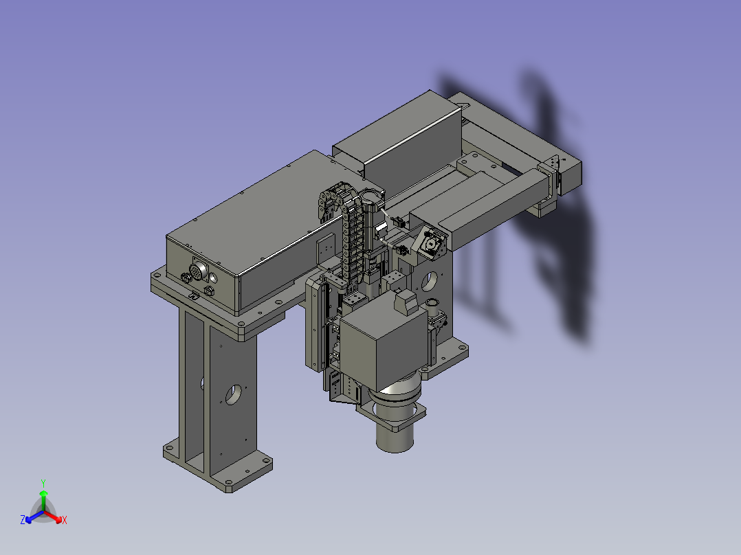 全自动铜膜天线切割检测自动化生产线S2d01-002激光切割组件正等轴测图