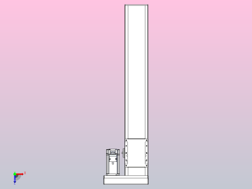 滚珠丝杠直线轴带导轨全封闭TPA-HCR-105D-1610C-L550-ML-C-P40-N3俯视缩略图