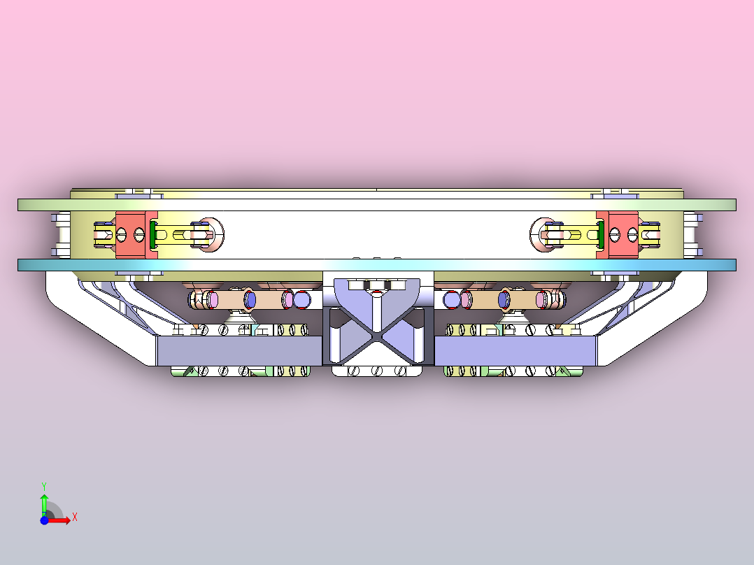 大镜子支架前视图