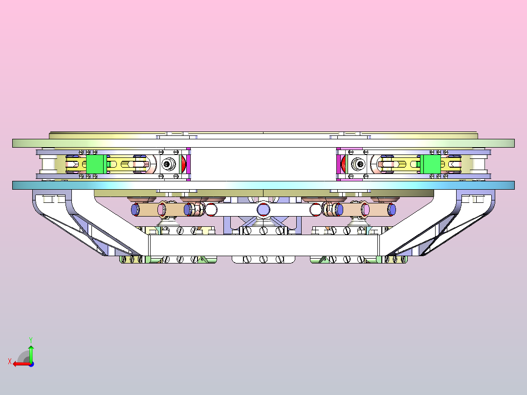 大镜子支架后视图