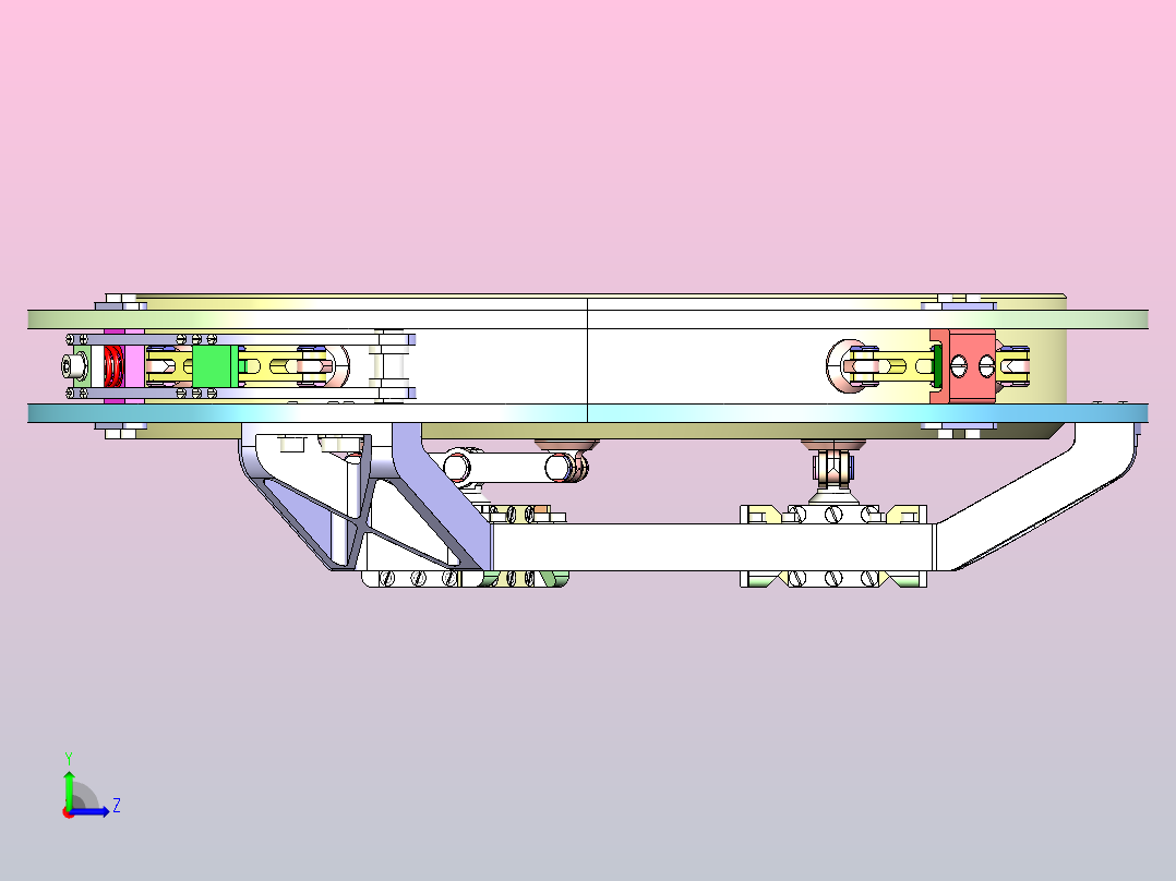 大镜子支架左视图