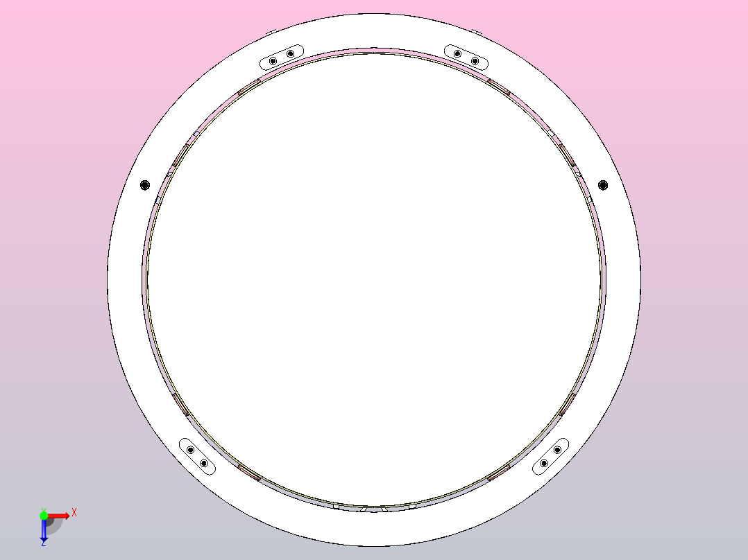 大镜子支架俯视图