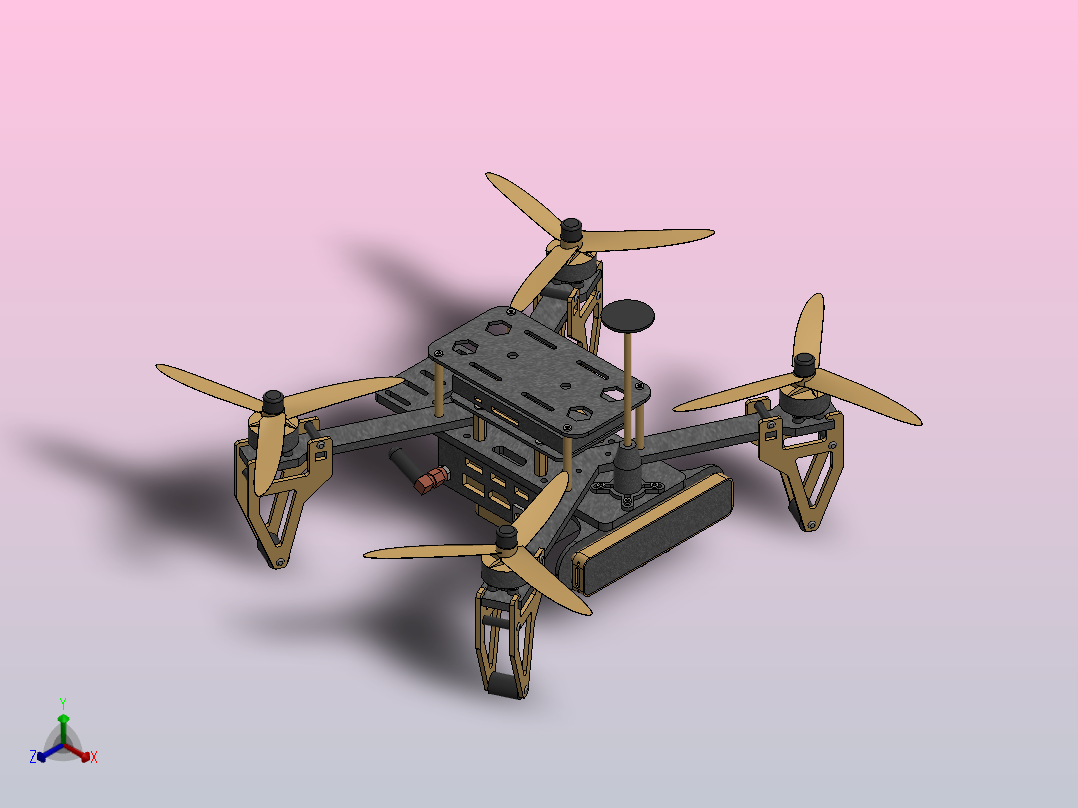 Drone race PX4无人机主视图