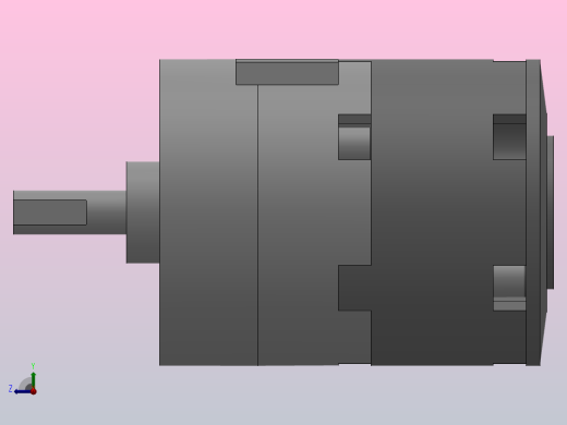 CRB2 叶片旋转气缸(带角度调整单元)[CRB2BWU20-90SZ]右视缩略图