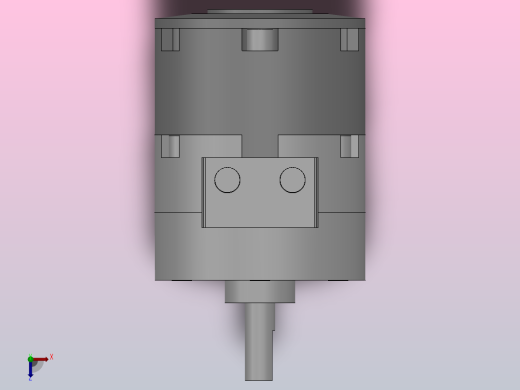 CRB2 叶片旋转气缸(带角度调整单元)[CRB2BWU20-90SZ]俯视缩略图