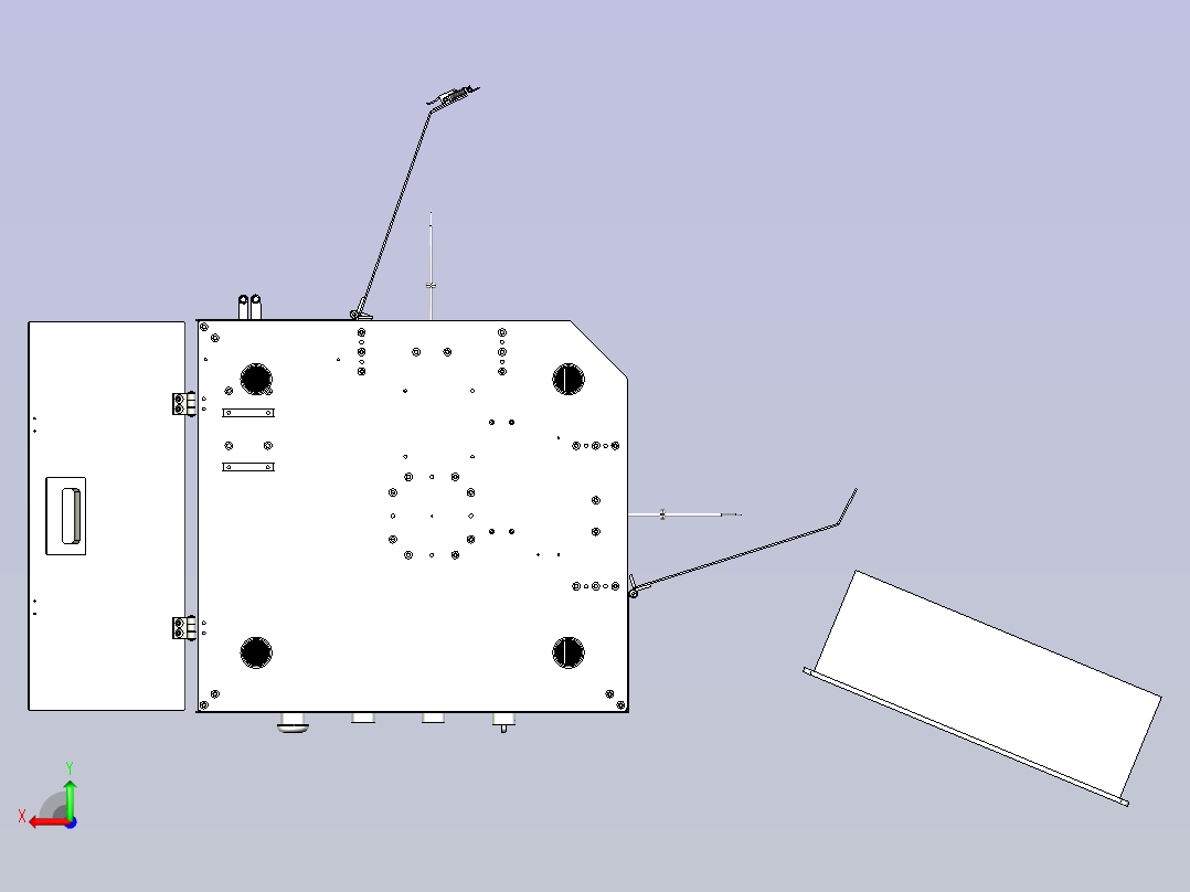 PCB功能测试系统后视图