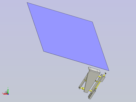一种定位组件避让机构3D图纸后视缩略图