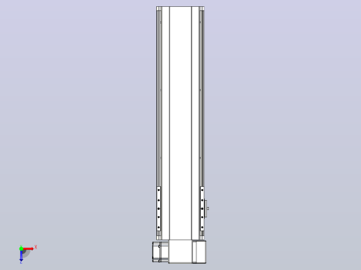 皮带直线轴半封闭可选导轨TPA-HNB-140D-120-L450-RP-Y-P40-N3俯视缩略图