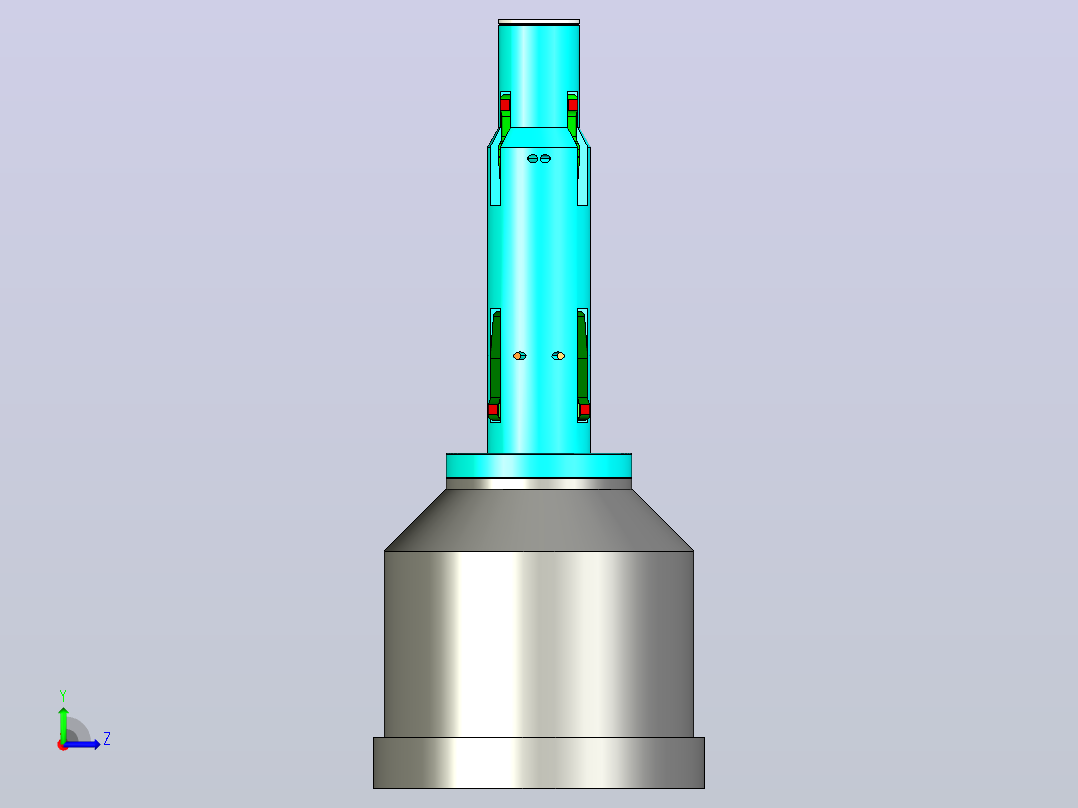 夹具-268 内装式双工位夹紧器左视图