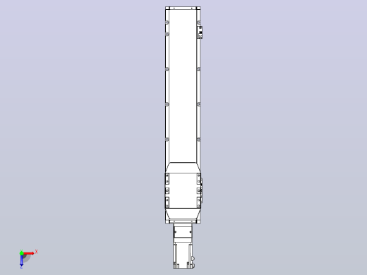 滚珠丝杠直线轴内置导轨TPA-GCR-150-2010C-L650-M-M75-N3俯视缩略图