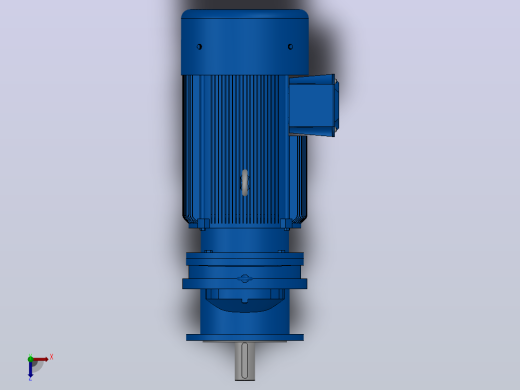 RXF107法兰轴伸式安装斜齿轮减速机RX107-Y22-4P-180L-M1-0°-Φ350俯视缩略图