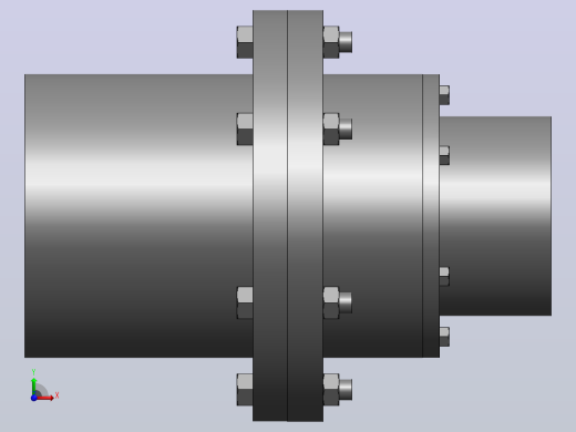 GⅡCLZ1～13型鼓形齿式联轴器_GⅡCLZ1联轴器 B 25×62／ B 25×62左视缩略图