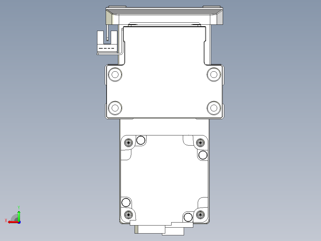 滚珠丝杠直线轴内置导轨TPA-GCR-80-1610C-L150-MP-M20-N3后视图