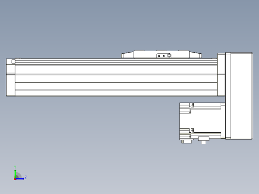 滚珠丝杠直线轴内置导轨TPA-GCR-80-1610C-L150-MP-M20-N3左视缩略图