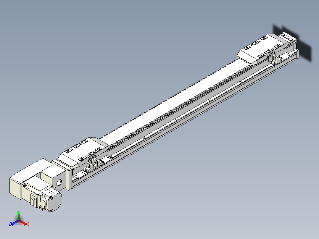 皮带直线轴双滑块型TPA-GCBS-50-P42-L200-QL-M10-N3主视图