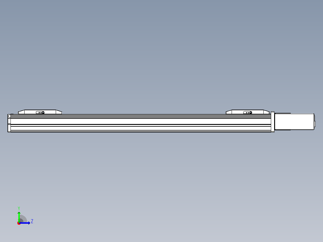 皮带直线轴双滑块型TPA-GCBS-50-P42-L200-QL-M10-N3左视图