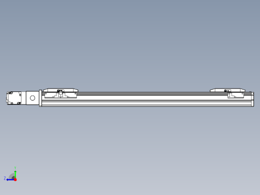 皮带直线轴双滑块型TPA-GCBS-50-P42-L200-QL-M10-N3右视缩略图