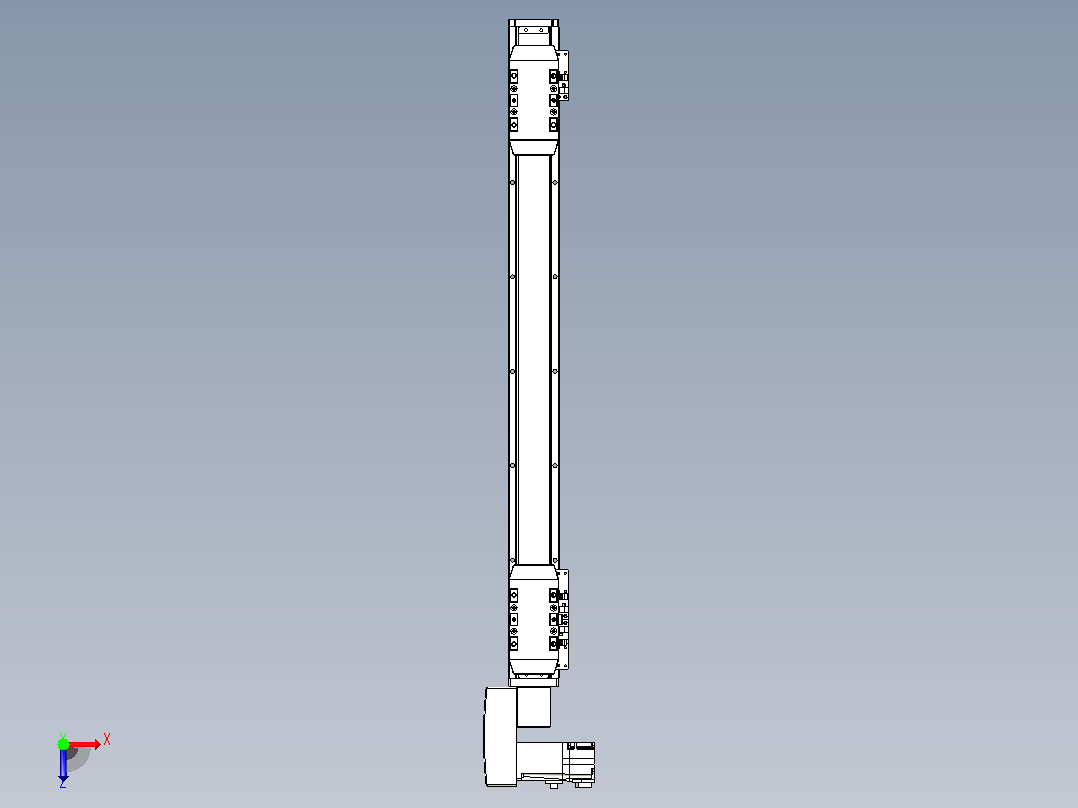 皮带直线轴双滑块型TPA-GCBS-50-P42-L200-QL-M10-N3俯视图