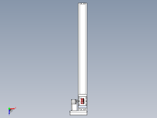 滚珠丝杠直线轴带导轨全封闭TPA-HCR-65S-1610C-L650-ML-C-P10-N3俯视缩略图