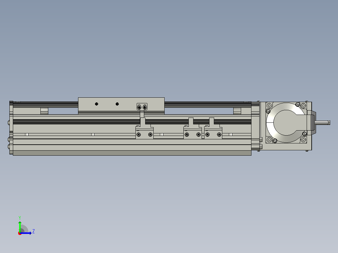MT120BT半封闭皮带滑台[MT120BT.L100.100.RT.P40.C3]左视图